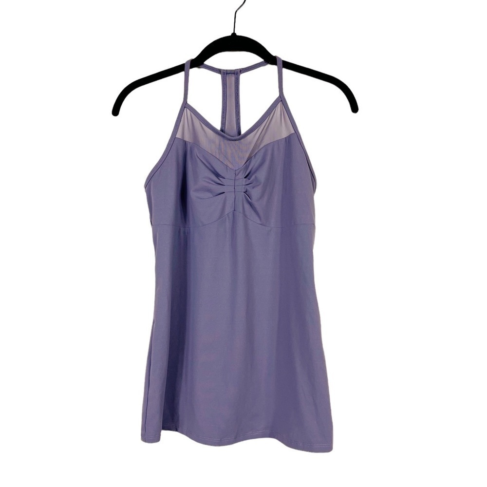 Fabletics Addison Purple Performance Racerback Me… - image 1